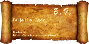 Bujella Igor névjegykártya